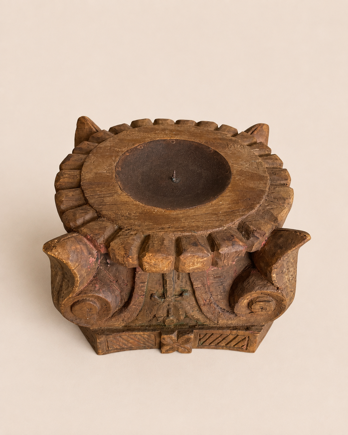 authentic gujarat pillar base candle holder