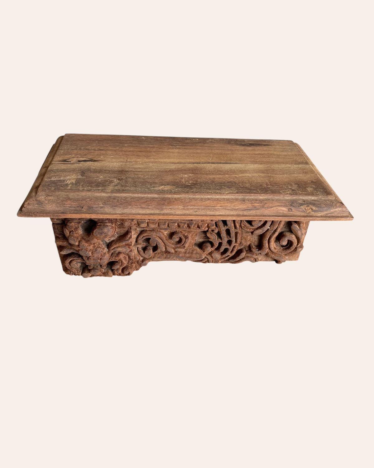 vintage hand-carved wall shelf