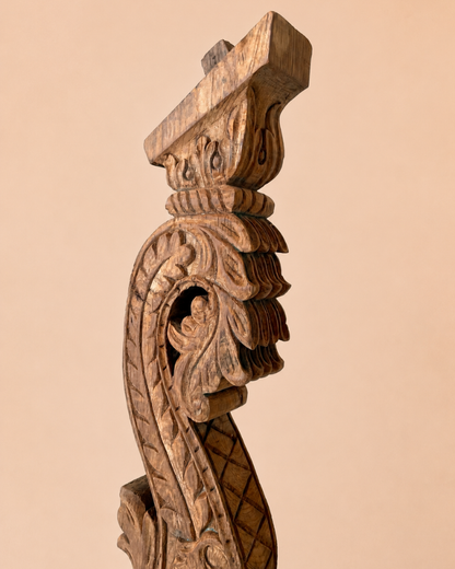 Antique Yali Balcony Bracket on Iron Stand
