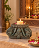 Vintage Hand-Carved Wooden Candle Holder / Plant Holder / Statue Holder