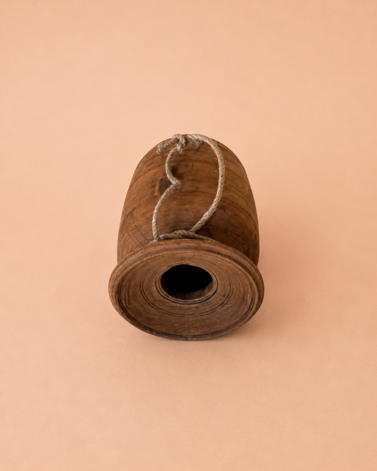 Heritage Wooden Pot Vase