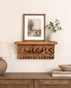 Vintage Hand Carved Wooden Shelf