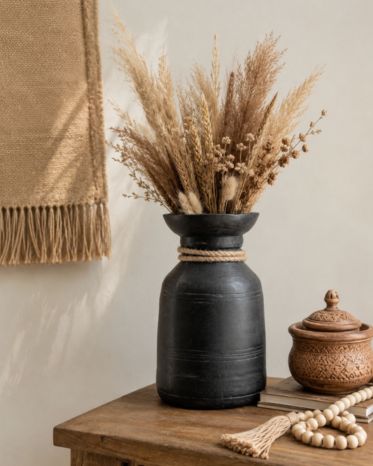 Heritage Charcoal Wooden Pot