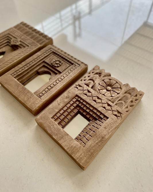 Vintage Temple Mirror Frame (Set of 3)