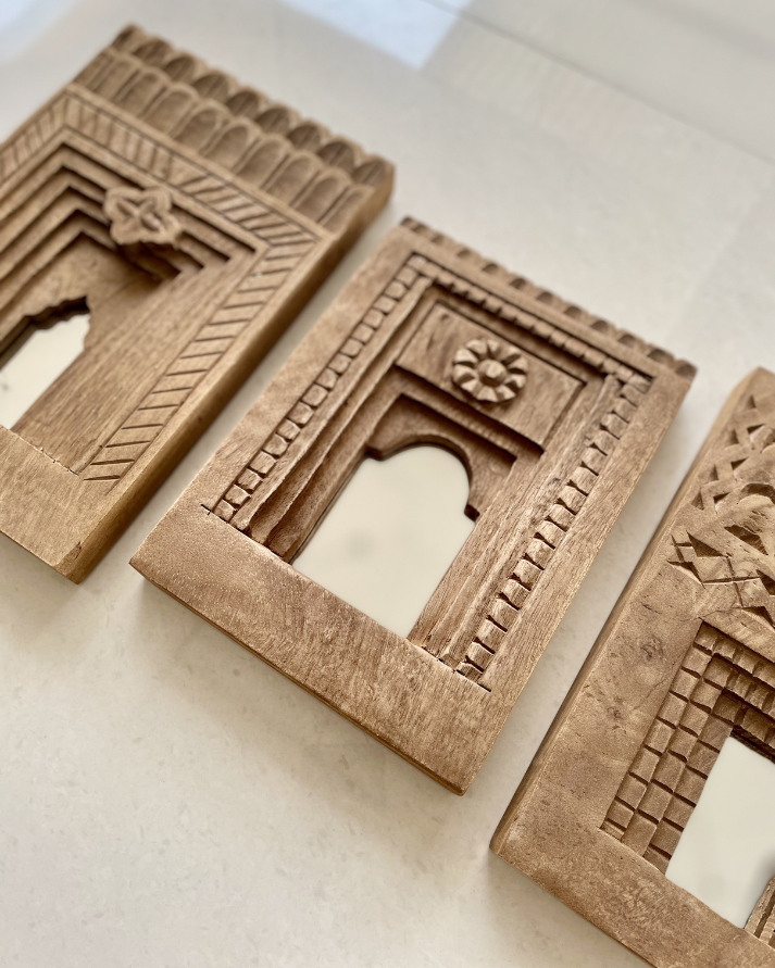 vintage temple mirror frame (set of 3)