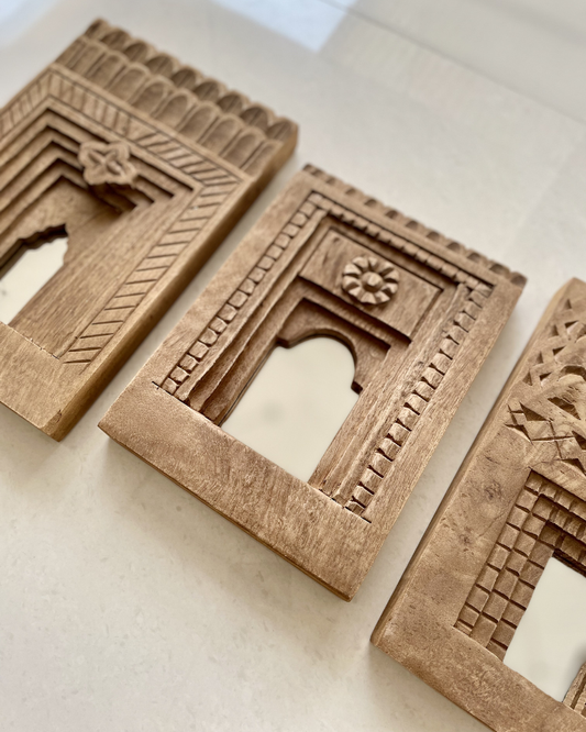 Vintage Temple Mirror Frame (Set of 3)