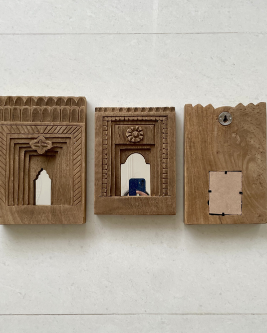 Vintage Temple Mirror Frame (Set of 3)