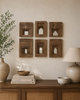 Heritage Wooden Arch Mirror Frame ( Set of 6)