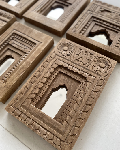 Heritage Wooden Arch Mirror Frame ( Set of 6)