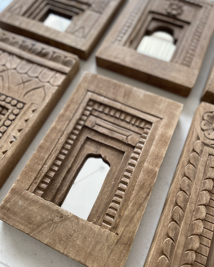 Heritage Wooden Arch Mirror Frame ( Set of 6)