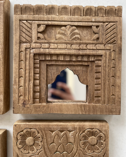 Heritage Wooden Arch Mirror Frame ( Set of 6)