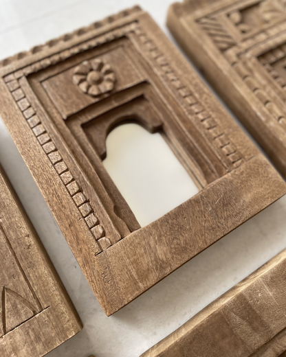Heritage Wooden Arch Mirror Frame ( Set of 6)