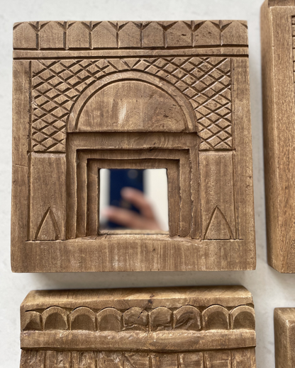 Heritage Wooden Arch Mirror Frame ( Set of 6)