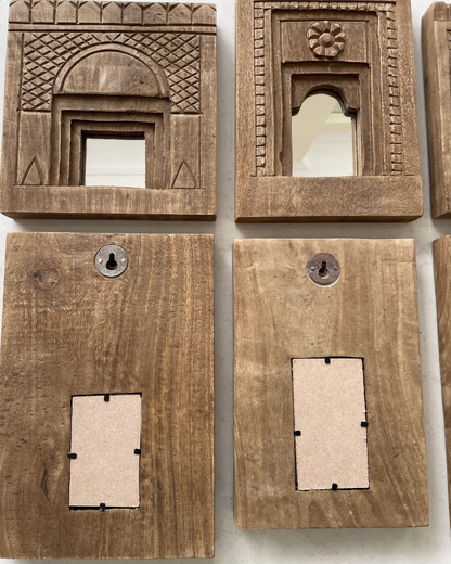 Heritage Wooden Arch Mirror Frame ( Set of 6)