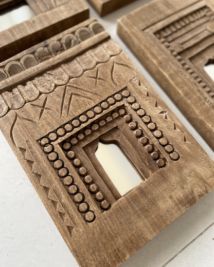 Heritage Wooden Arch Mirror Frame ( Set of 6)