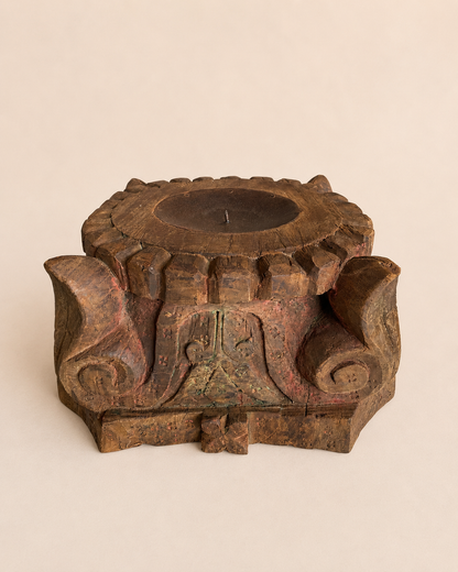 Authentic Gujarat Pillar Base Candle Holder
