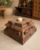 Authentic Gujarat Architectural Pillar Base Candle Holder