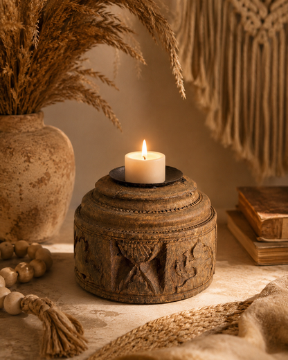 Vintage Seeder Candle Holder
