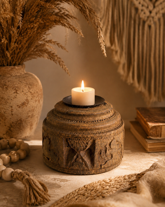 Vintage Seeder Candle Holder
