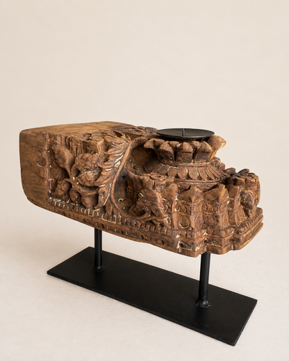 Antique Temple Architectural Candle Holder
