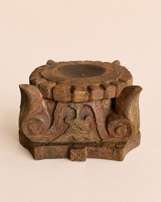 Authentic Gujarat Pillar Base Candle Holder