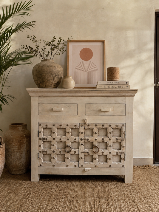 Artisan Wooden Console Cabinet