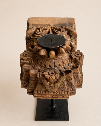 Antique Temple Architectural Candle Holder