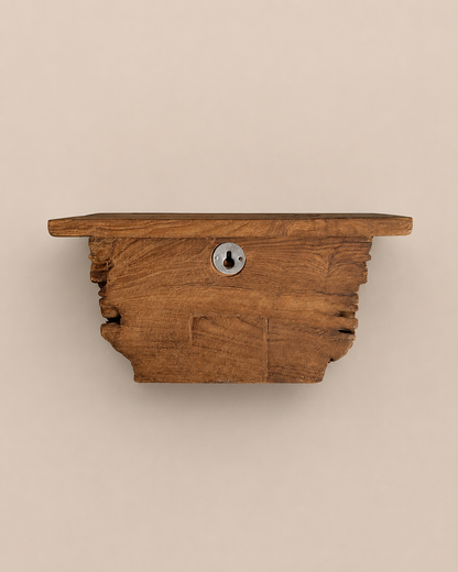 Vintage Hand-Carved Architectural Wall Shelf