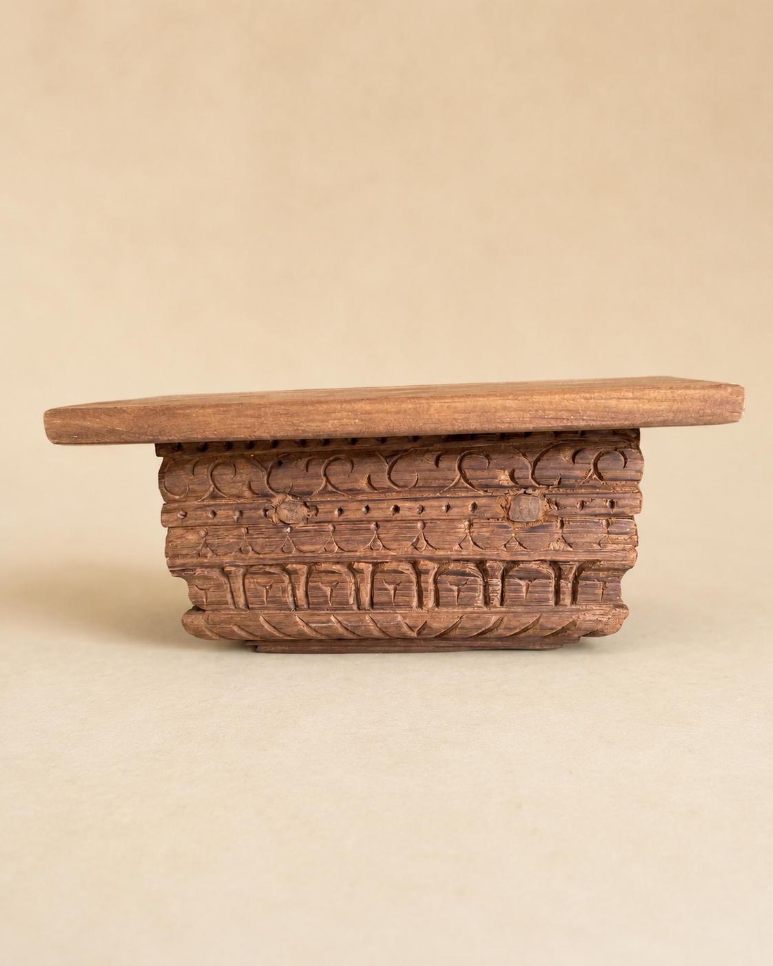 carved wooden wall shelf / bracket / hand carved wooden shelf