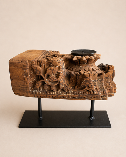 Antique Temple Architectural Candle Holder