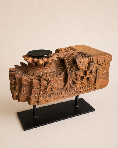 Antique Temple Architectural Candle Holder