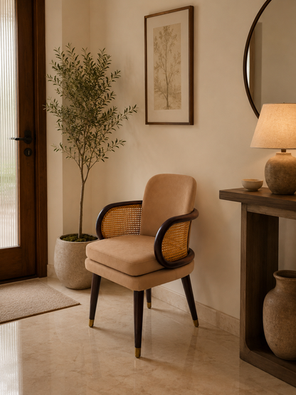 Cane Accent Chair