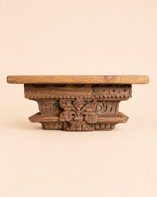 Carved Wooden Shelf