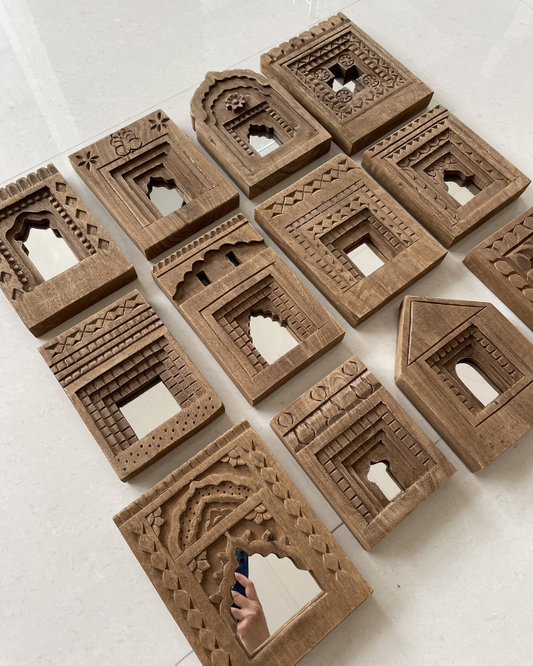 Jharokha Temple Mirror (Set of 12)