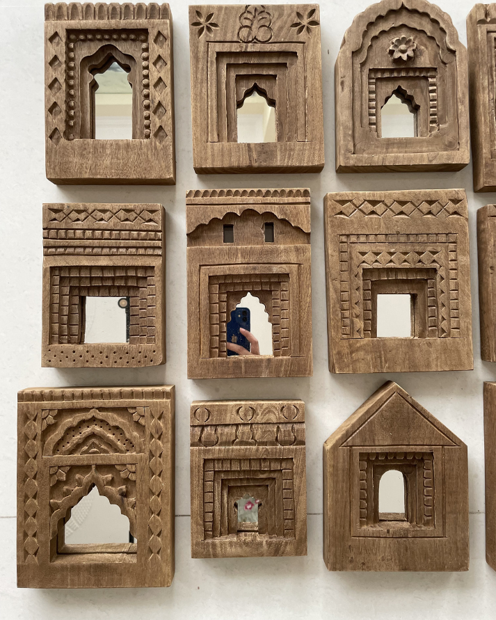 jharokha temple mirror (set of 12)