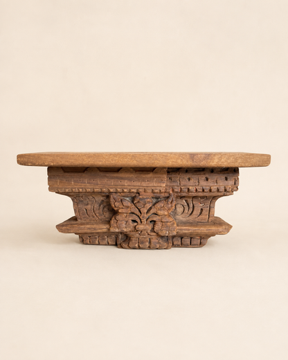 Carved Wooden Shelf