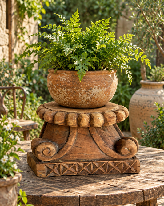 Heritage Wooden Decor Stand / Diya / Candle / Plant Holder