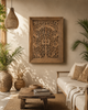Mango Wood Peacock Jali Wall Hanging Panel