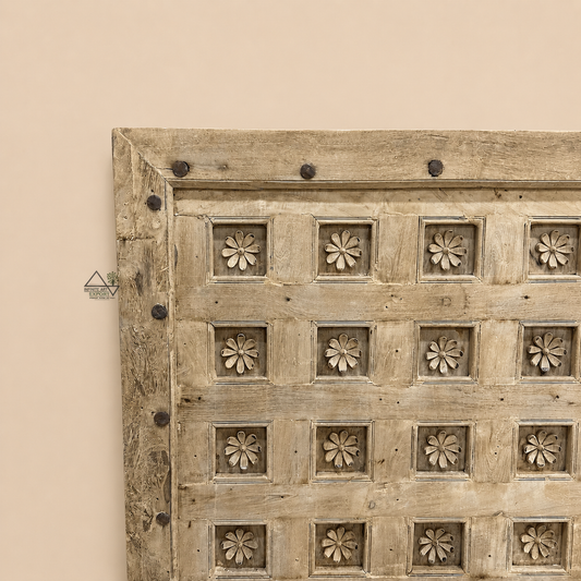 Heritage Floral Teak Wood Ceiling Panel