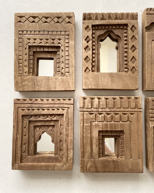 Handcrafted Temple Mirror (Set of 6)
