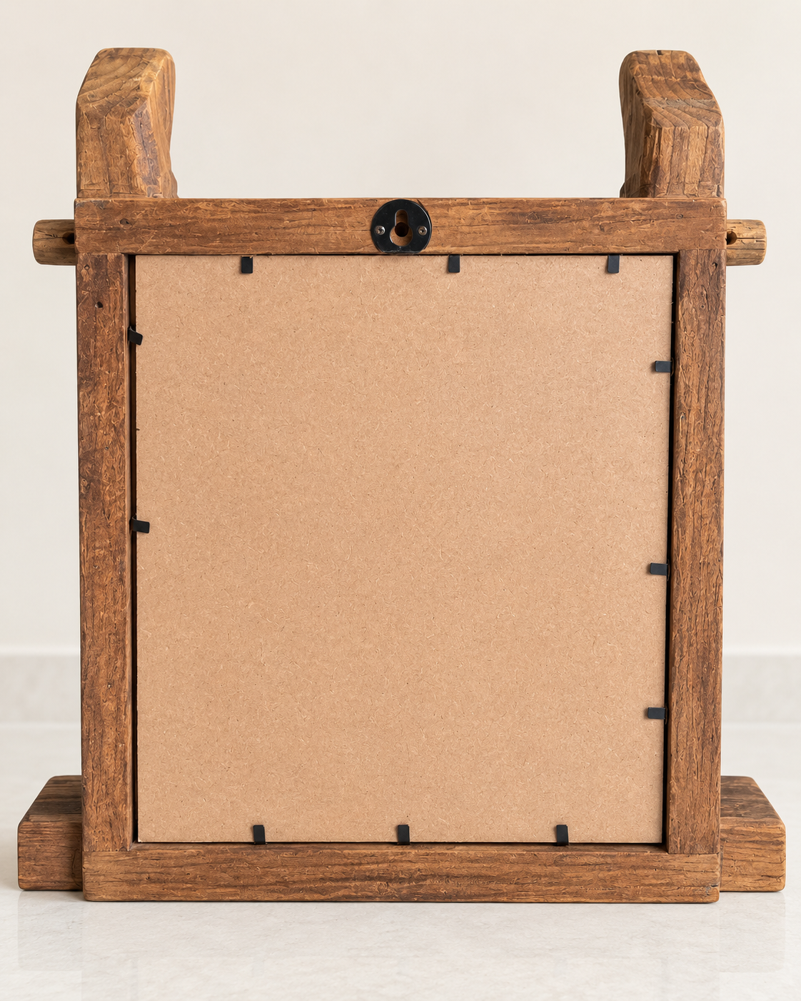 vintage hand-carved horse wooden mirror