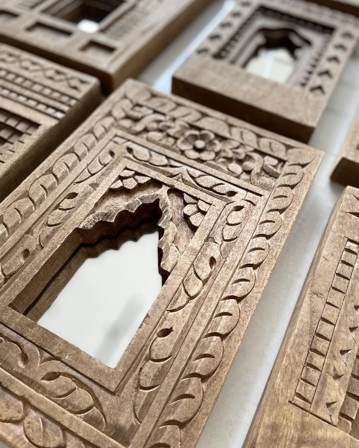 vintage temple mirror (set of 12)