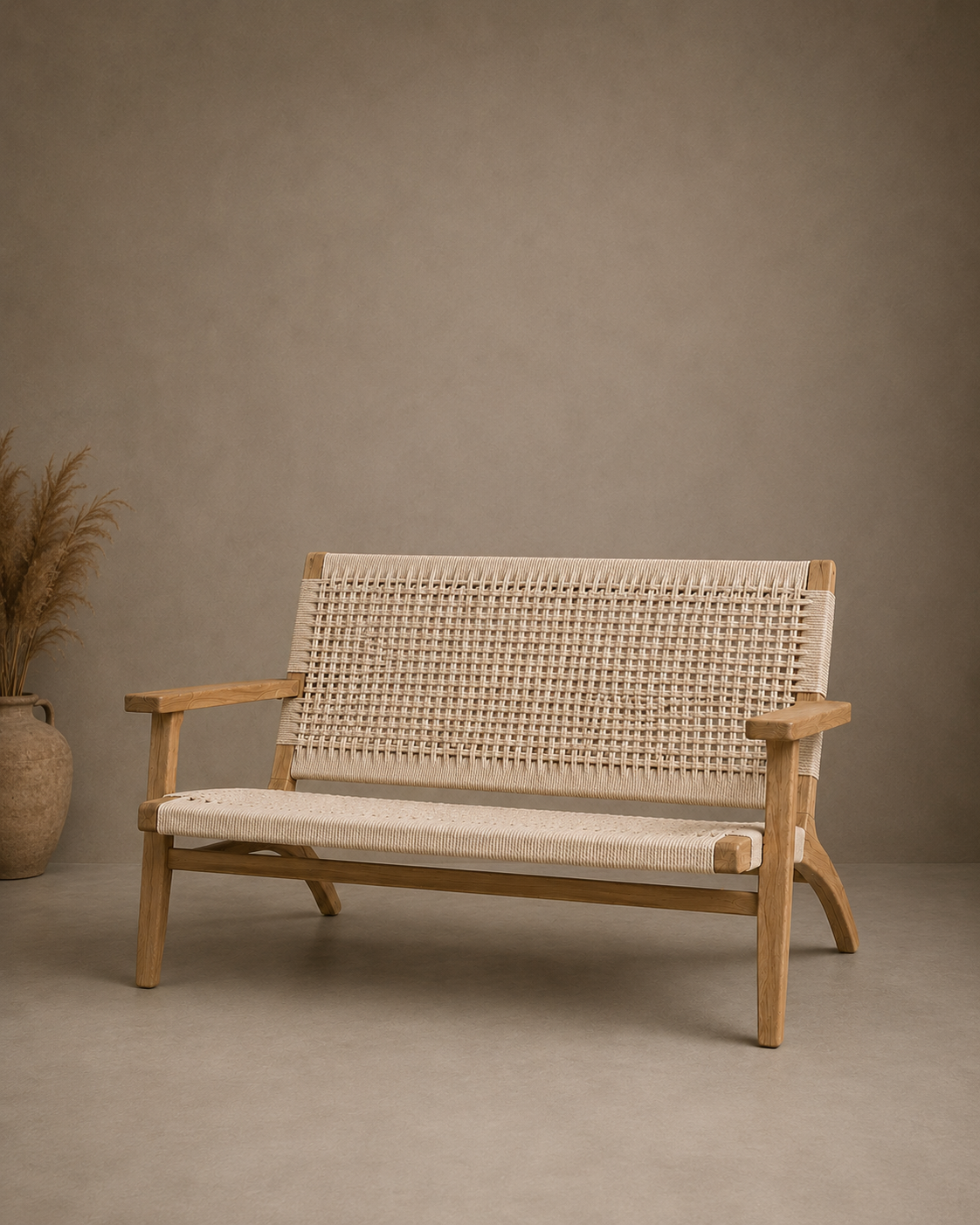 cane sofa and coffee table set