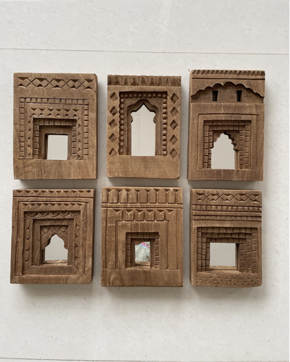 Handcrafted Temple Mirror (Set of 6)