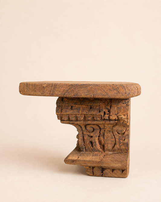 Carved Wooden Shelf