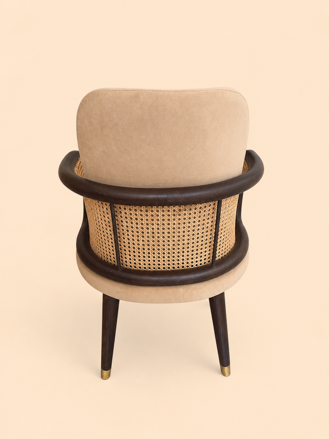 cane accent chair