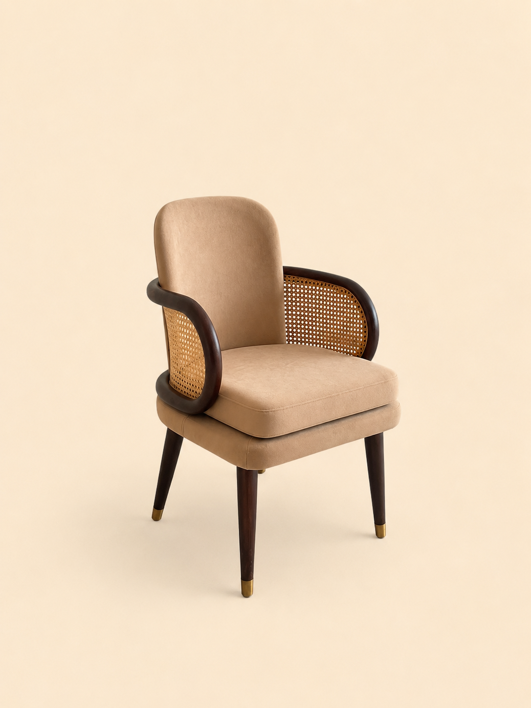 cane accent chair