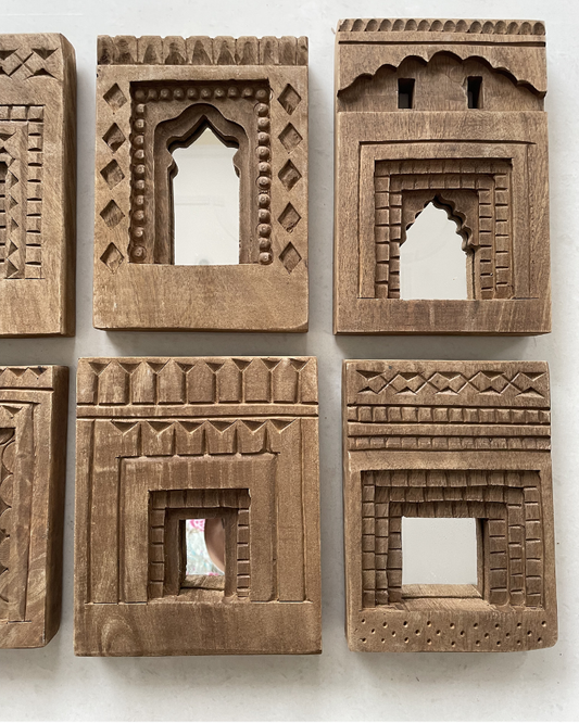Handcrafted Temple Mirror (Set of 6)