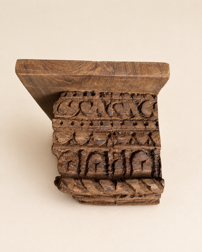 Carved Wooden Wall Shelf / Bracket / Hand Carved Wooden Shelf