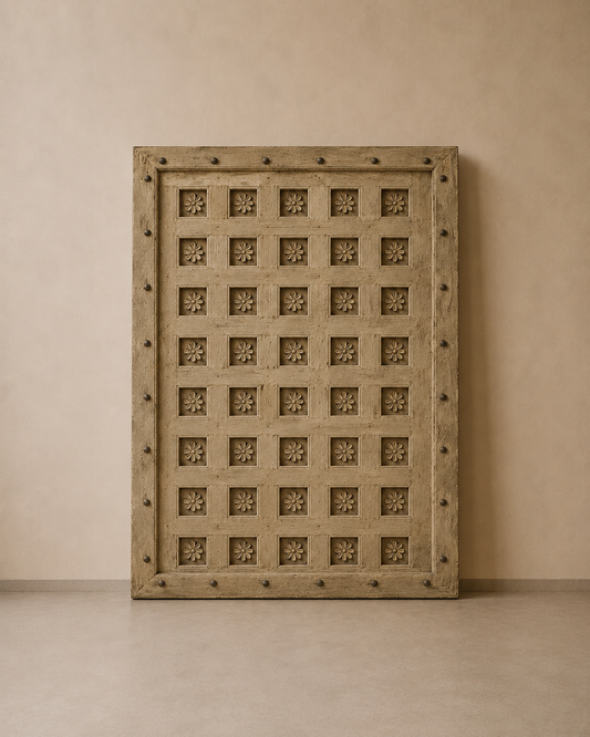 Heritage Floral Teak Wood Ceiling Panel